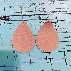 4/$15 Faux Leather Earrings